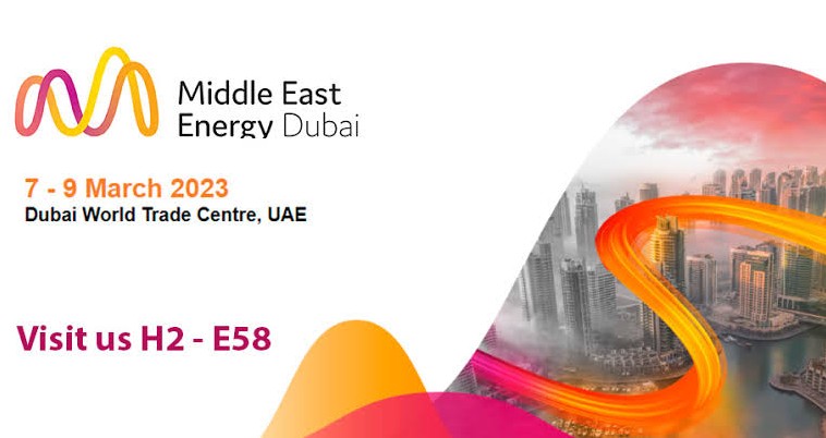 Middle East Energy, Dubai exhibition banner